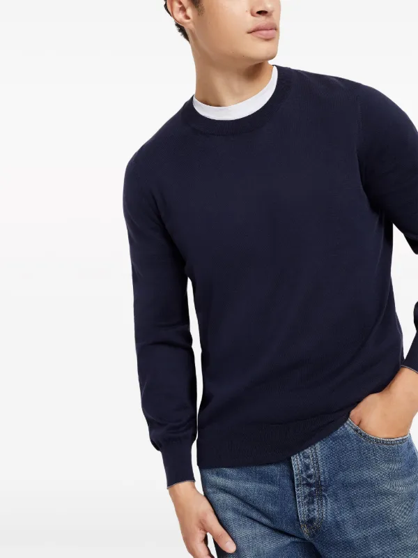 Brunello Cucinelli クルーネック セーター | ブルー | FARFETCH JP