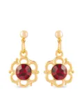 Susan Caplan Vintage 1980s crystal-embellished dangle earrings - Gold