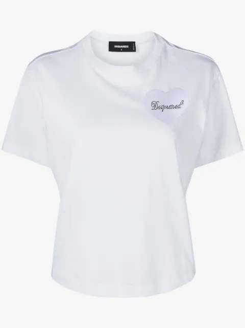 DSQUARED2 logo-appliqué cotton T-shirt