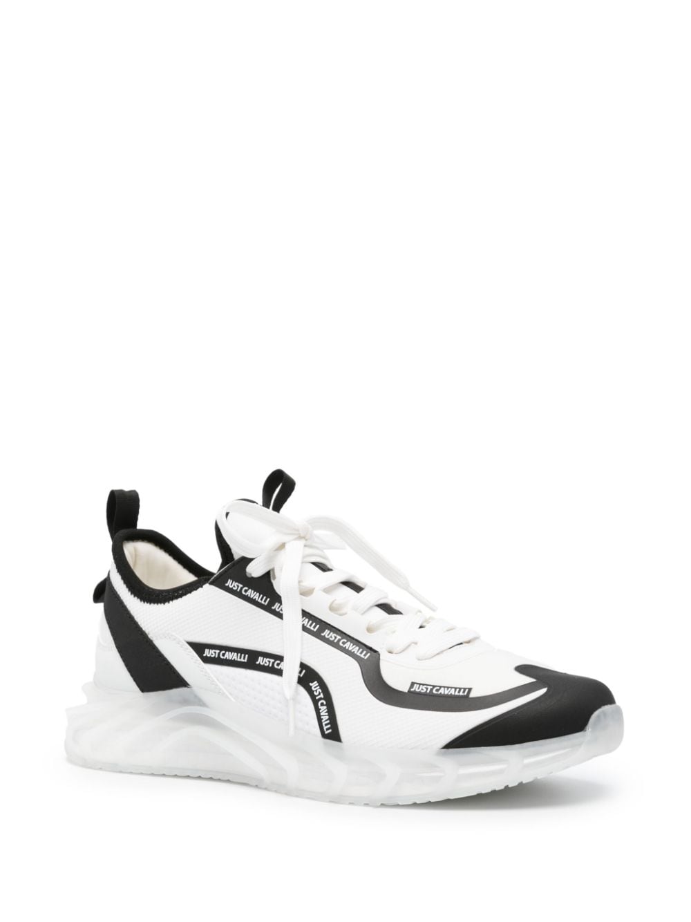 Shop Just Cavalli Logo-print Sneakers In White