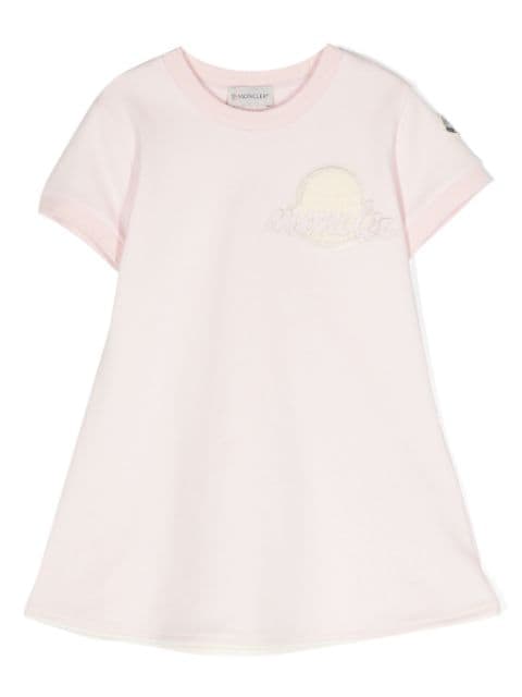 Moncler Enfant embroidered-logo dress