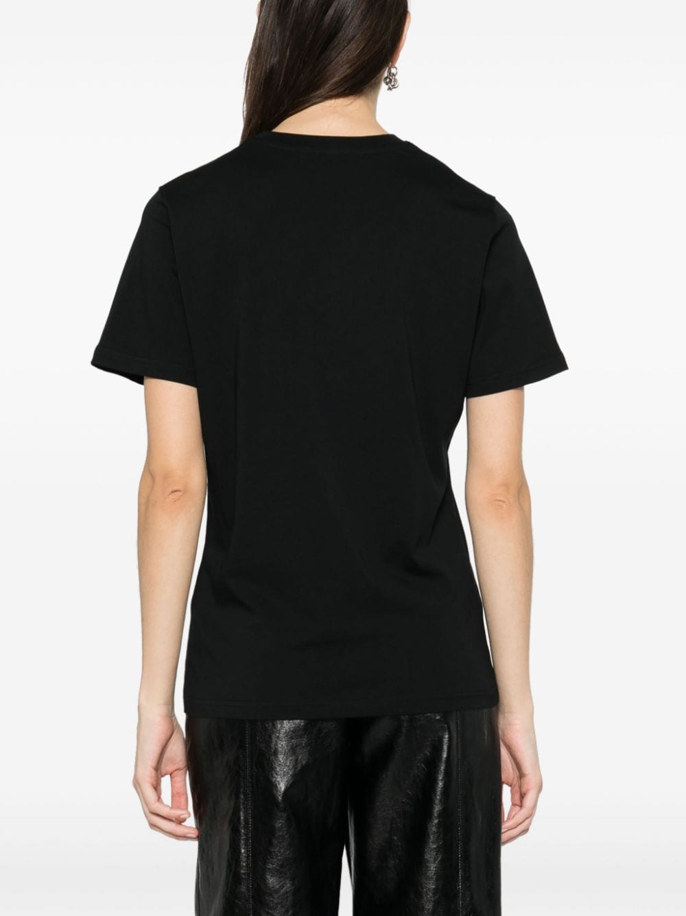 Moschino T-shirt met logoprint Zwart