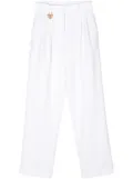 Moschino Heart Lock tailored trousers - White