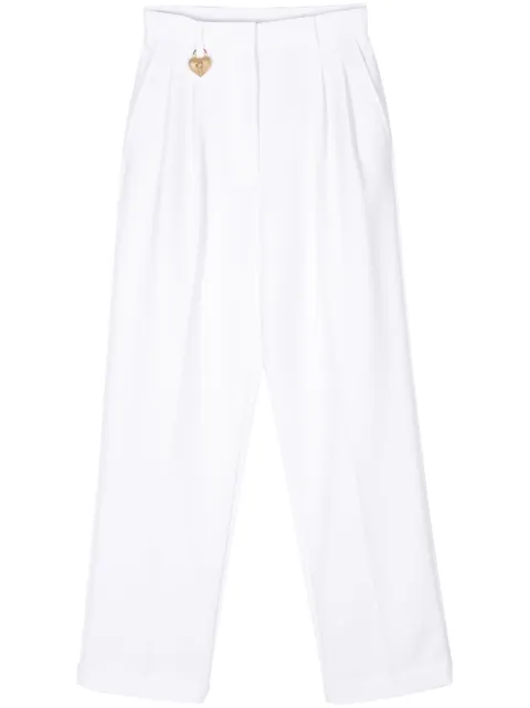 Moschino pantalones de vestir Heart Lock