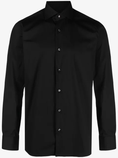 Barba spread-collar button-down shirt