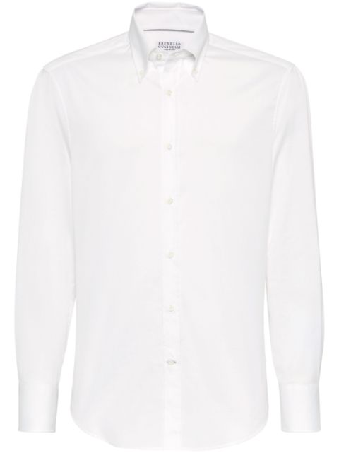 Brunello Cucinelli button-down poplin shirt Men