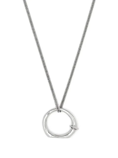 Jil Sander ring-pendant chain-link necklace