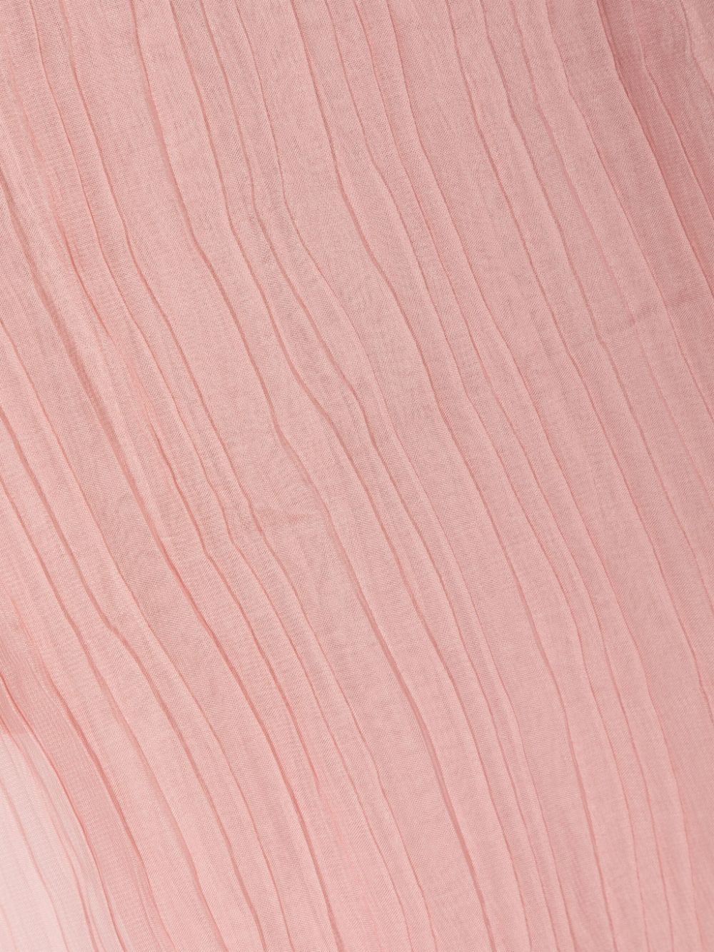 Shop Liu •jo Fully Pleated Chiffon Scarf In Pink