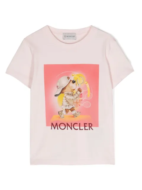 Moncler Enfant 图案印花棉T恤