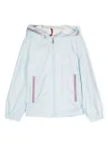 Moncler Enfant logo-patch hooded jacket - Blue
