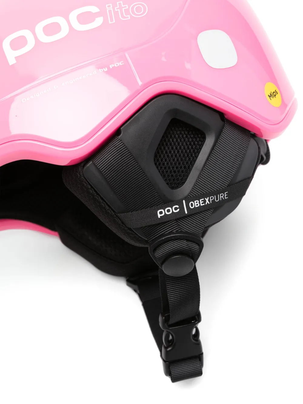 POC Kids Obex Mips helm met logoprint Roze