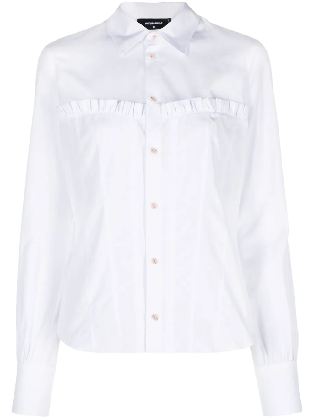 Dsquared2 Blouse met korset Wit