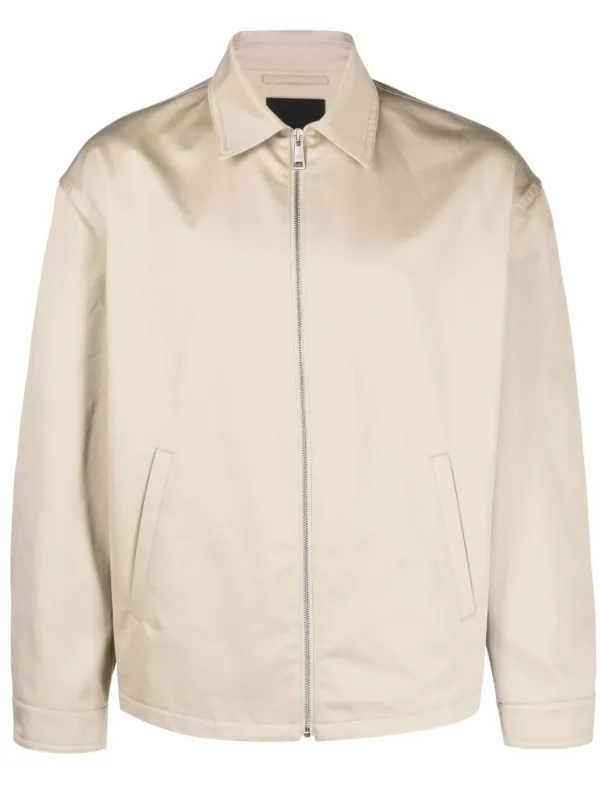 PRADA ジップアップジャケット Prada Men's Zip-Front Technical Jacket | Neiman Marcus