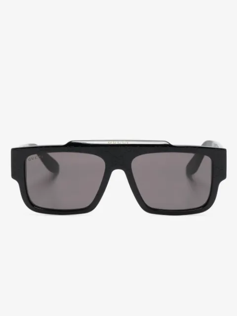 Gucci Eyewear Zonnebril met rechthoekig montuur