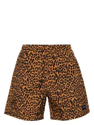 【美品】NOAH レオパード スイムウェア M ヒョウ柄 ショートパンツ 海パン 美品】NOAH レオパード スイムウェア M ヒョウ柄 ショートパンツ