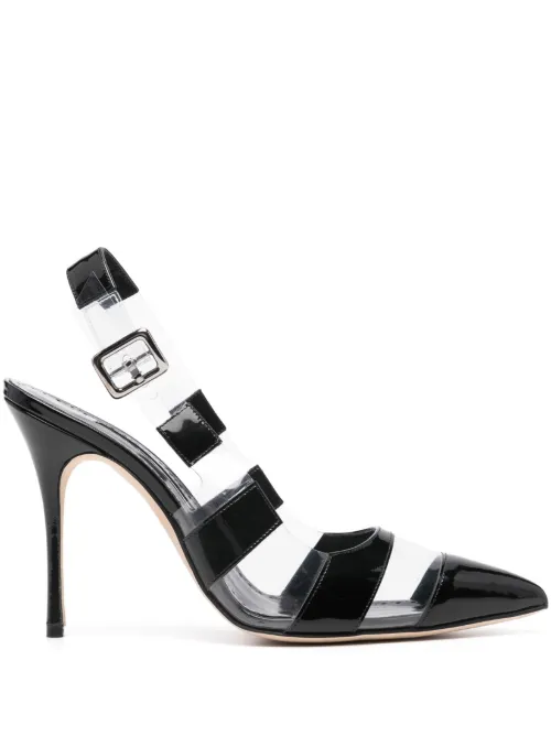 Escarpins Uxra 70 mm à bride arrière - Manolo Blahnik - Modalova