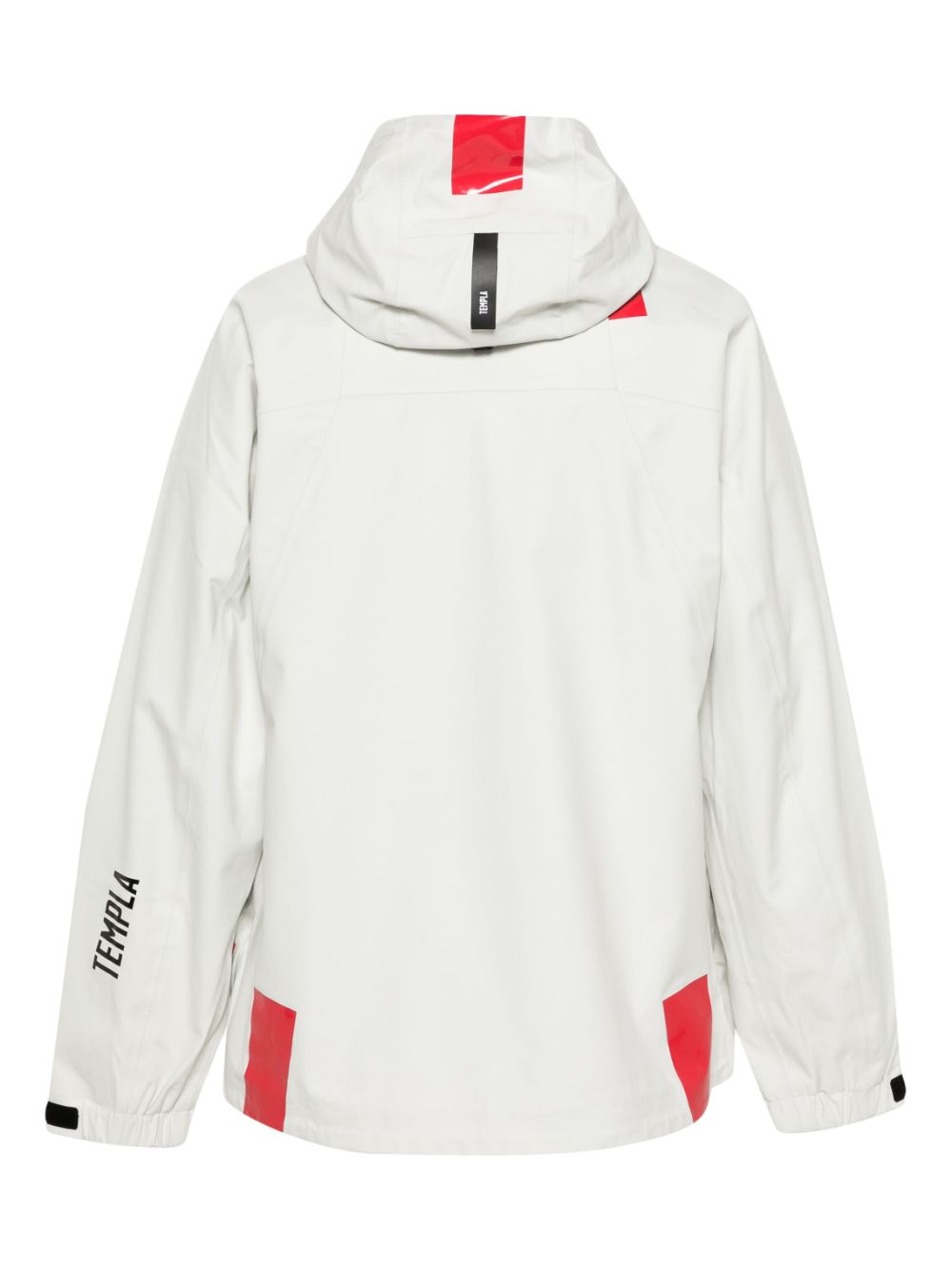 Shop Templa Axon Hooded Performance Jacket In Grey