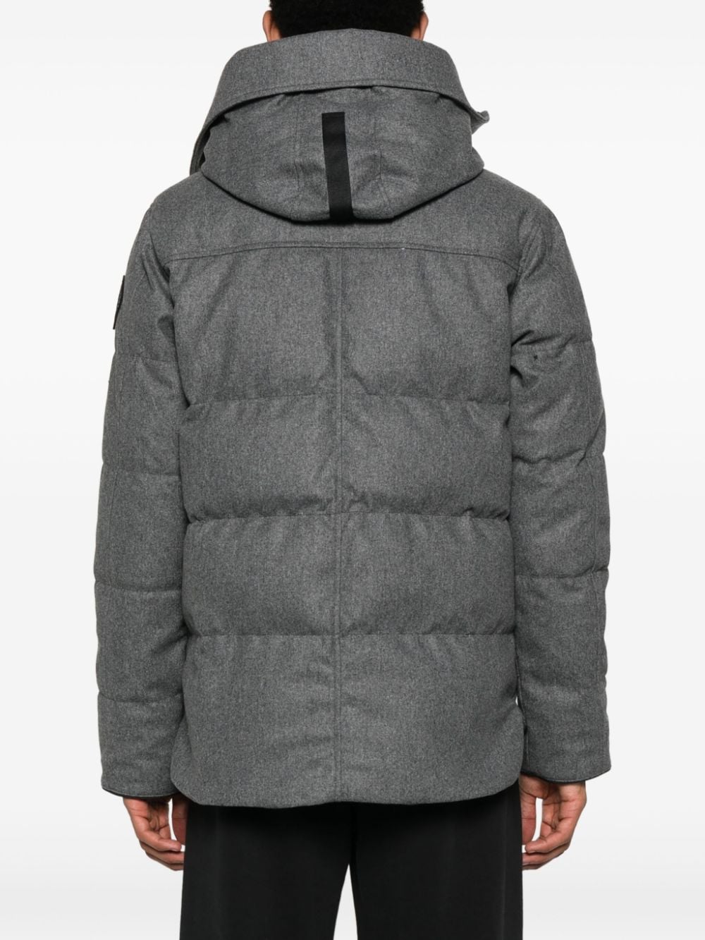 Shop Canada Goose Macmillan Appliqué-logo Padded Jacket In Grey