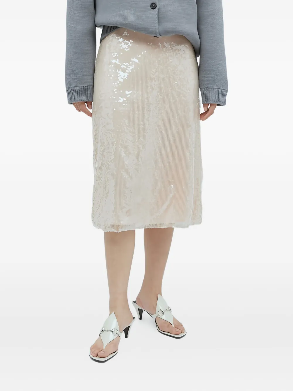 Gucci sequin midi skirt | Neutrals | Image 1