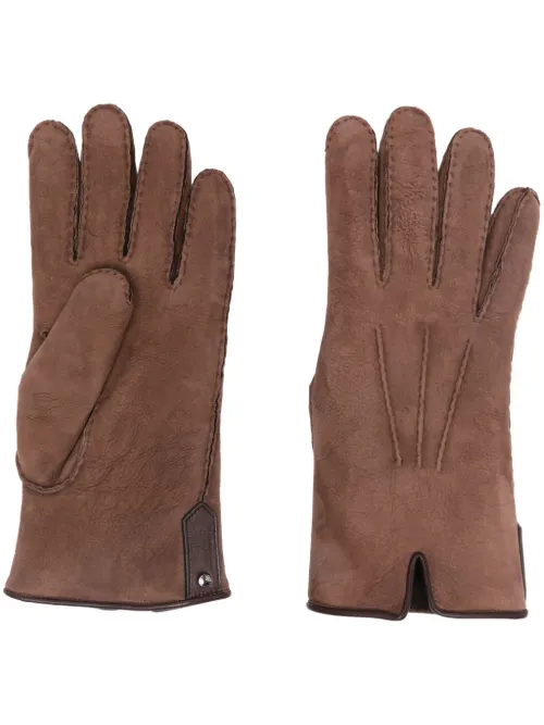 Canali gants en daim - Marron - Canali - Modalova