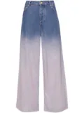 GANNI Future high-rise wide-leg jeans - Blue