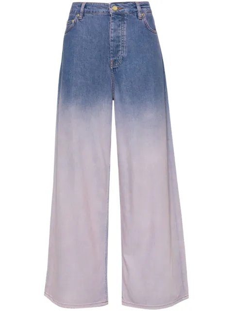 GANNI Future high-rise wide-leg jeans