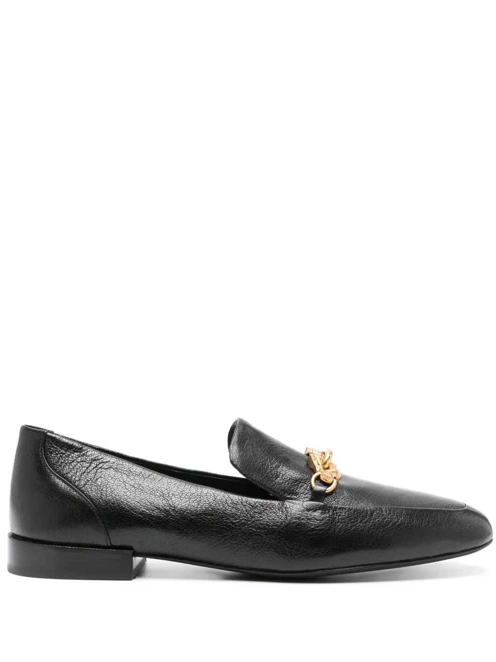 Tory Burch Jessa Embellished Leather Loafers In Black