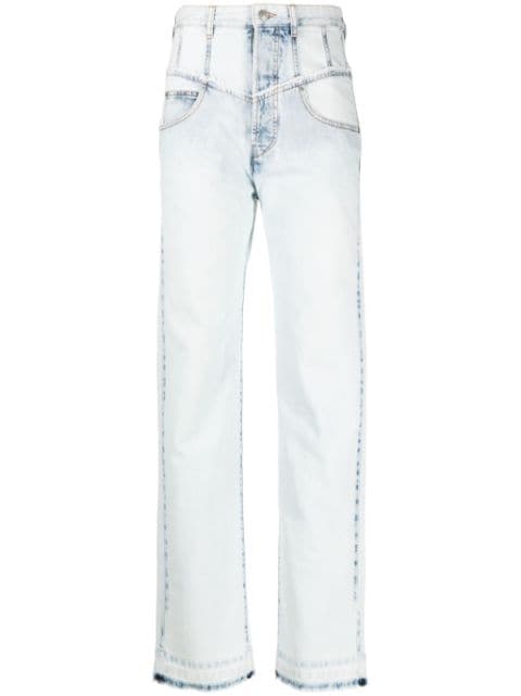 ISABEL MARANT Noemie high-rise straight-leg jeans