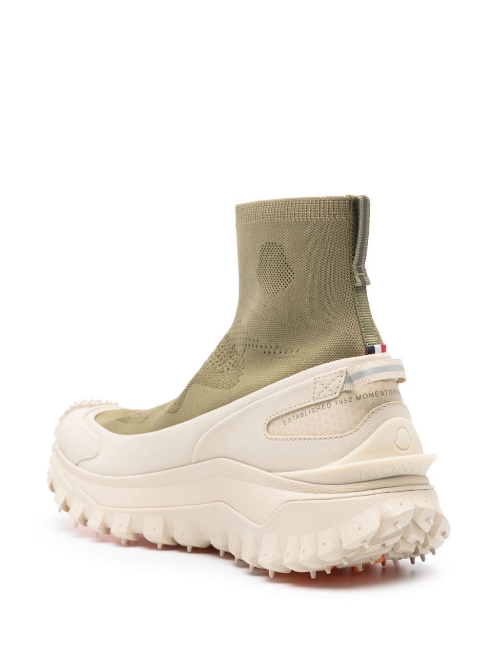 Shop Moncler Trailgrip High-top Sneakers In Green