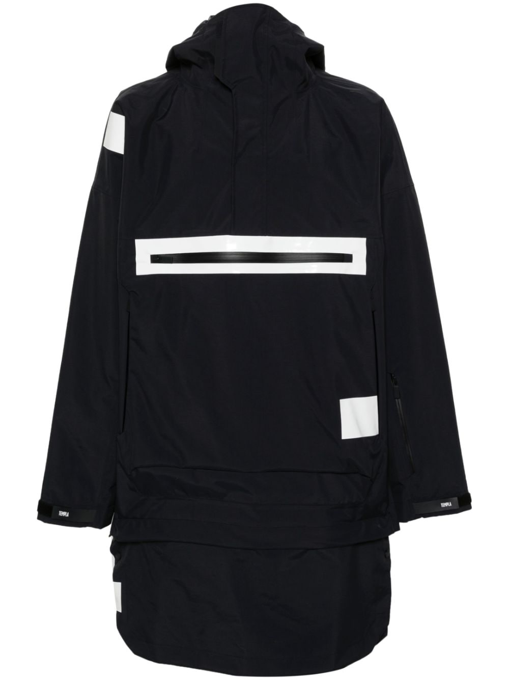 Templa Axial Shell Hooded Snow Coat In Black