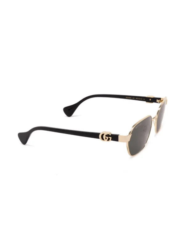 Gucci Eyewear ラウンドフレーム サングラス | ゴールドトーン