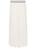 Moncler pleated midi skirt - Neutrals