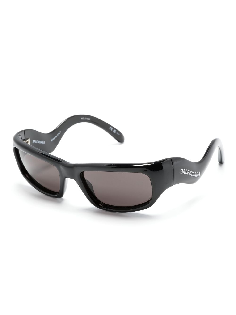 Balenciaga Eyewear Hamptons zonnebril met rechthoekig montuur - Zwart