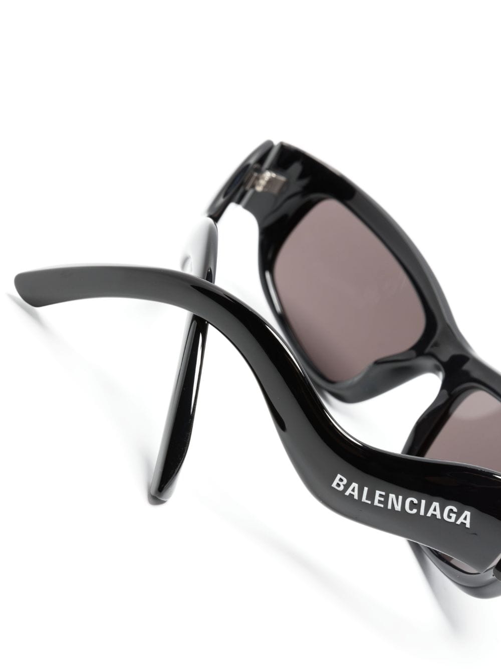 Balenciaga Eyewear Hamptons zonnebril met rechthoekig montuur Zwart
