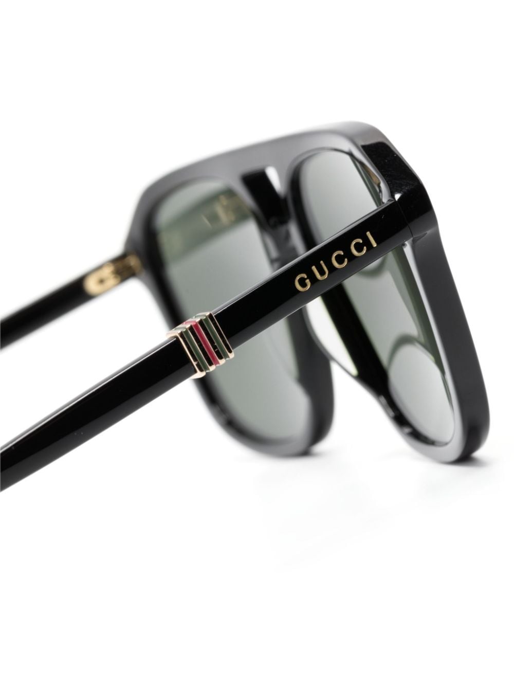 Gucci Eyewear Zonnebril met piloten montuur Zwart
