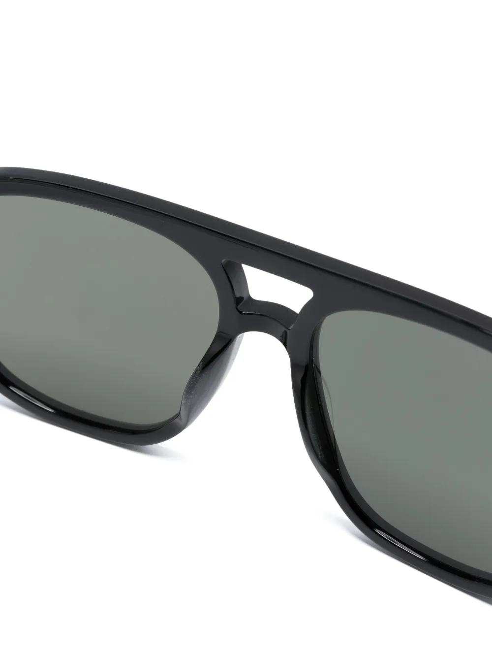 Gucci Web-detailed Navigator-frame Sunglasses In 黑色