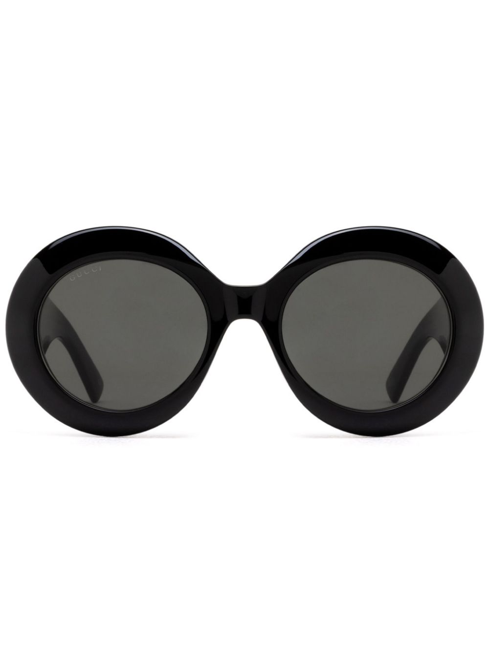 Gucci Eyewear - Interlocking G oval-frame sunglasses - women - Acetate - 54 - Black