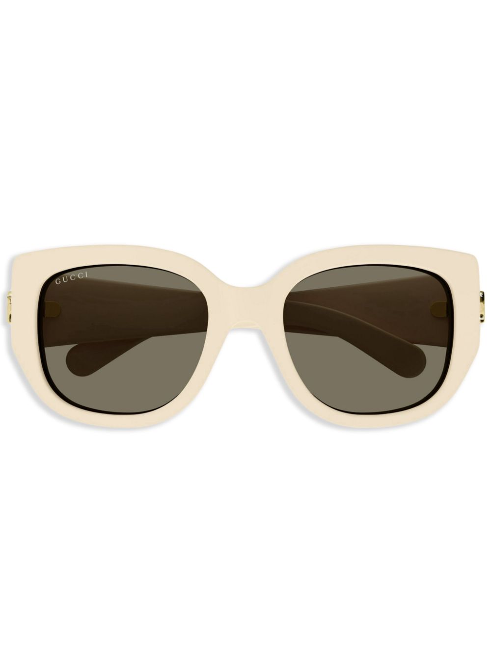 Gucci Eyewear - Double G wayfarer-frame sunglasses - women - Acetate - 52 - White