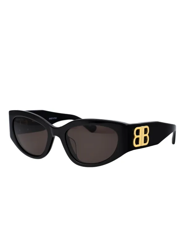 Balenciaga Eyewear Bossy ラウンドフレーム サングラス | ブラック