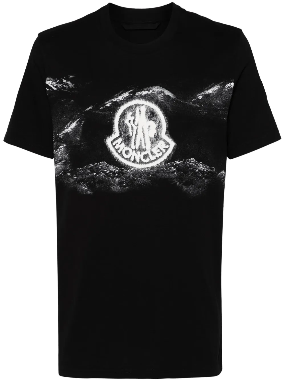 Moncler T-shirt met korte mouwen Zwart