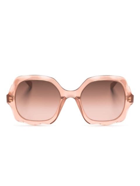 Chloé Eyewear lunettes de soleil Scallop à monture ronde