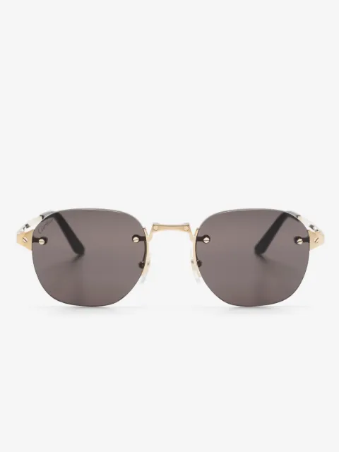Cartier Eyewear lentes de sol cuadrados sin armazón