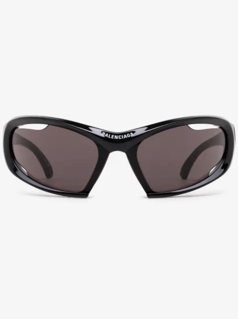 Balenciaga Eyewear lunettes de soleil ovales Uni Dynamo Wrap