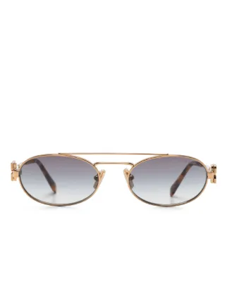 Miu Miu Eyewear oval-frame Sunglasses - Farfetch