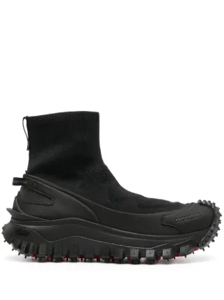 Moncler Trailgrip Knit ハイカットスニーカー | ブラック | FARFETCH JP