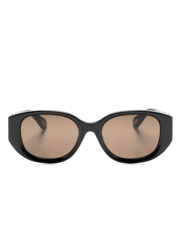 Chloé Eyewear ラウンドフレーム サングラス | ブラック | FARFETCH JP