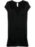 Fabiana Filippi plunging V-neck shift minidress - Black