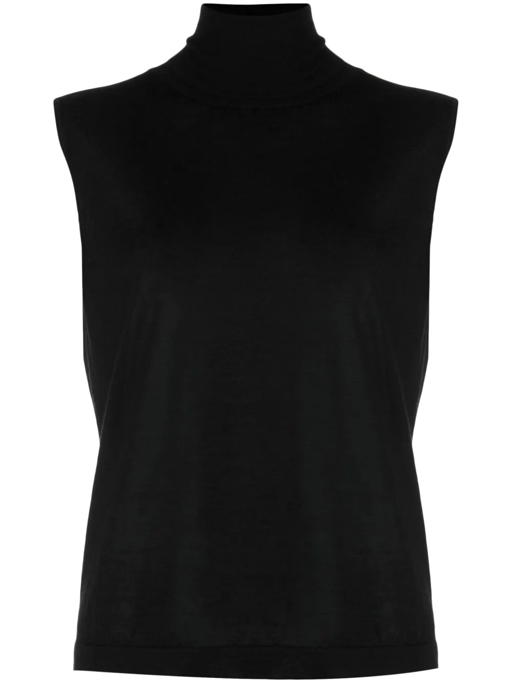 Fabiana Filippi roll-neck knitted top - Nero