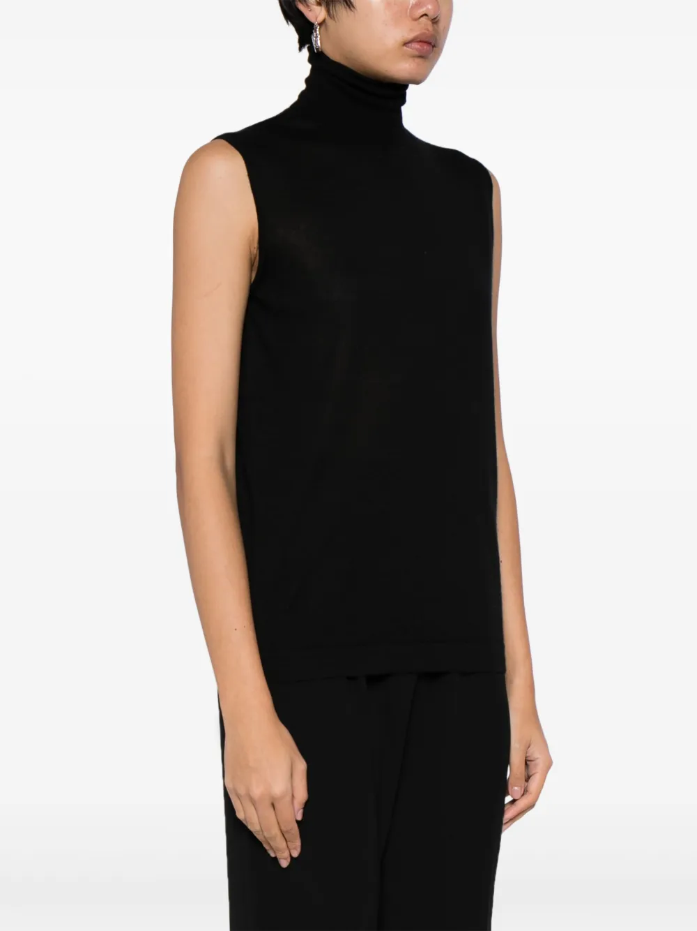 Fabiana Filippi Gebreide top Zwart