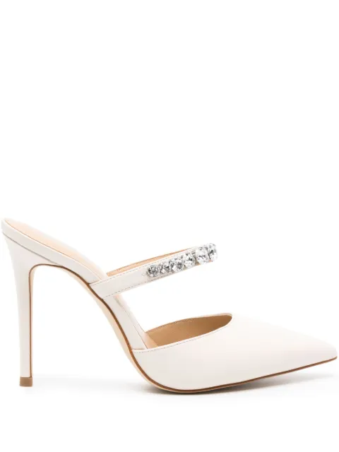 Michael Kors Jessa rhinestone-embellished 115mm mules